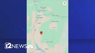 Crews battling the Mistake Fire near Tonto Basin, Arizona