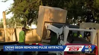 Crews begin removing Pulse nightclub artifacts