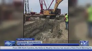 Crews begin to dig for broken transmission line on Outer Banks