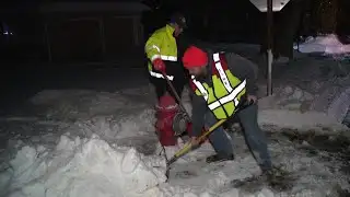 Crews clear snow from fire hydrants in Luzerne County
