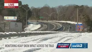 Crews continue to clear roads in Alamance County after historic snowstorm