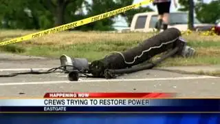 Crews continue work to restore power