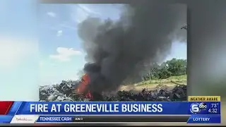 Crews extinguish debris fire at Greeneville foundry