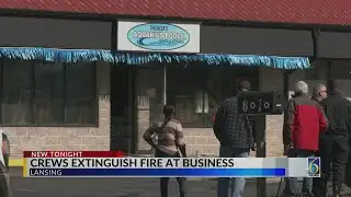 Crews extinguish fire at business