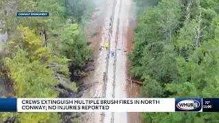 Crews extinguish multiple brush fires in North Conway; no injuries reported