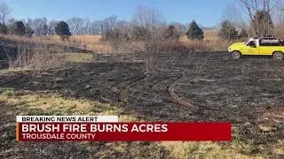 Crews fight brush fires across Middle Tennessee