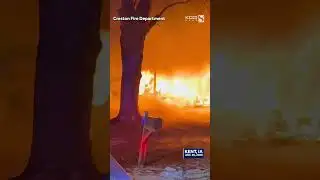 Crews fight massive fire in southwest Iowa