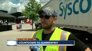 Crews have two days left to prepare for the 50th Summerfest