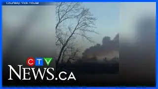 Crews in Gravenhurst braved the elements extinguishing a fire early Friday morning