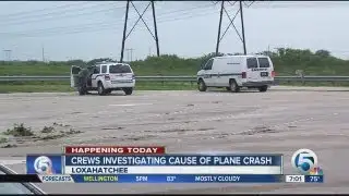 Crews investigate plane crash in Everglades