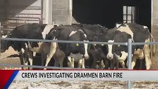 Crews investigating Drammen barn fire