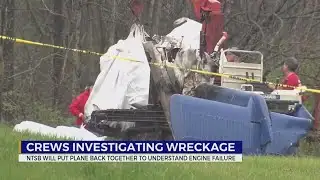 Crews investigating plane wreckage
