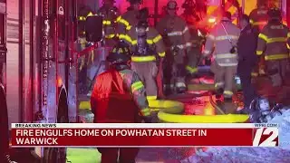 Crews knock down house fire in Warwick