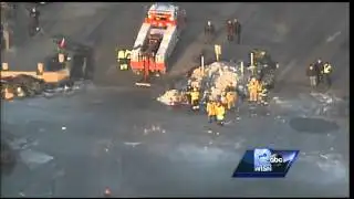 Crews pull cars fallen in Lake Geneva