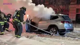 Crews put out vehicle fire in Northwest DC