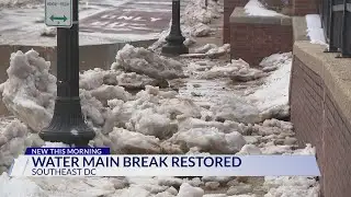 Crews Repair Water Main Break in Southeast DC