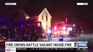 Crews respond to Davenport house fire