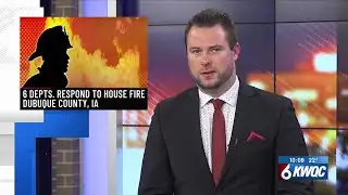 Crews respond to Dubuque County house fire