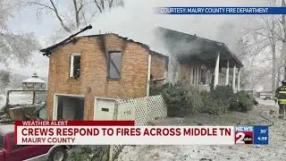Crews respond to fires across Middle Tennessee