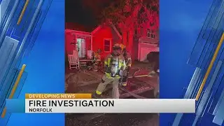 Crews respond to overnight fire on Mapole Ave in Norfolk