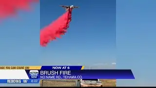 Crews respond to vegetation fire in Tehama County