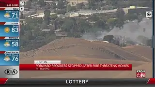 Crews stop forward progress of fire in Pittsburg
