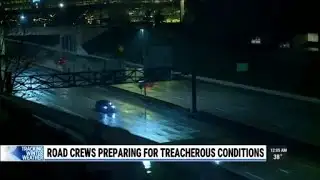 Crews trying to prep roads as wintry weather moves in