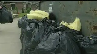 Crews work to clean up fire damage at Southington Middle School