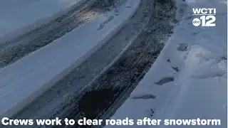 Crews work to clear roads in Pitt County after major snowstorm