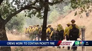 Crews work to contain Pickett Fire in steep Napa County terrain