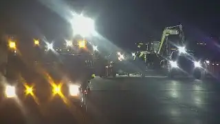 Crews working to repair pothole on I-285 SB in Cobb County
