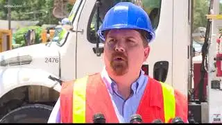 Crews working to repair water main break