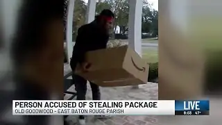 CRIME STOPPERS: Help needed to identify alleged porch package thief