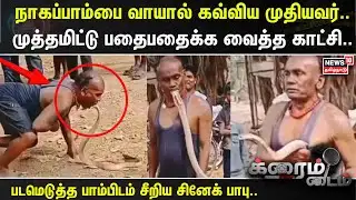 Crime Time | நாகப்பாம்பை வாயால் கவ்விய முதியவர்.. முத்தமிட்டு பதைபதைக்க வைத்த காட்சி.. | Snake