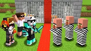 Criminal Villagers SPLIT The Village in HALF in Minecraft!