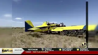 Crop duster makes emergency landing in Dietrich