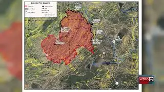 Crosby Fire grows as firefighters work on containment line