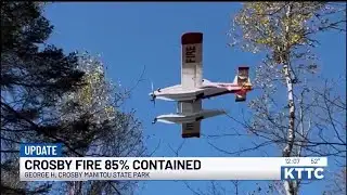 Crosby wildfire update, 85 percent contained