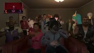 Crossover reaction Jonah Campbell clown face dancing hip sway [Wrapper Offline/Clipchamp]