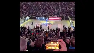 Crowd ERUPTS as heckler TRASHES Trump at NBA game