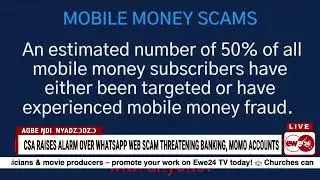 CSA SOUNDS ALARM OVER WHATSAPP WEB SCAM || 29-01-2026
