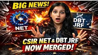 CSIR NET & DBT JRF Now Merged? | Official Update Explained