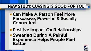 Cursing is good for you, study suggests