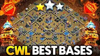 CWL & WAR BEST TH18 LAYOUT| TH18 NEW ANTI THROWER BASE LINK| TH18 ANTI THROWER BASE WITH LINK 