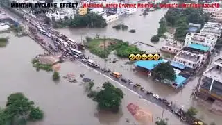 Cyclone Montha Aftermath in Warangal🌪️|Shocking Drone Footage Reveals Flood Devastation in Telangana