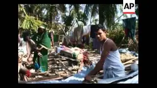 Cyclone survivors start to rebuild