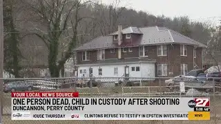 DA: Juvenile in custody after fatal Perry County shooting