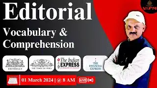 Daily Newspaper analysis Class | 01 March 2024 | Mastering Reading Comprehension | By Ajit Sir