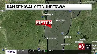 Dam removal underway in Ripton