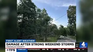 Damage after strong weekend storms